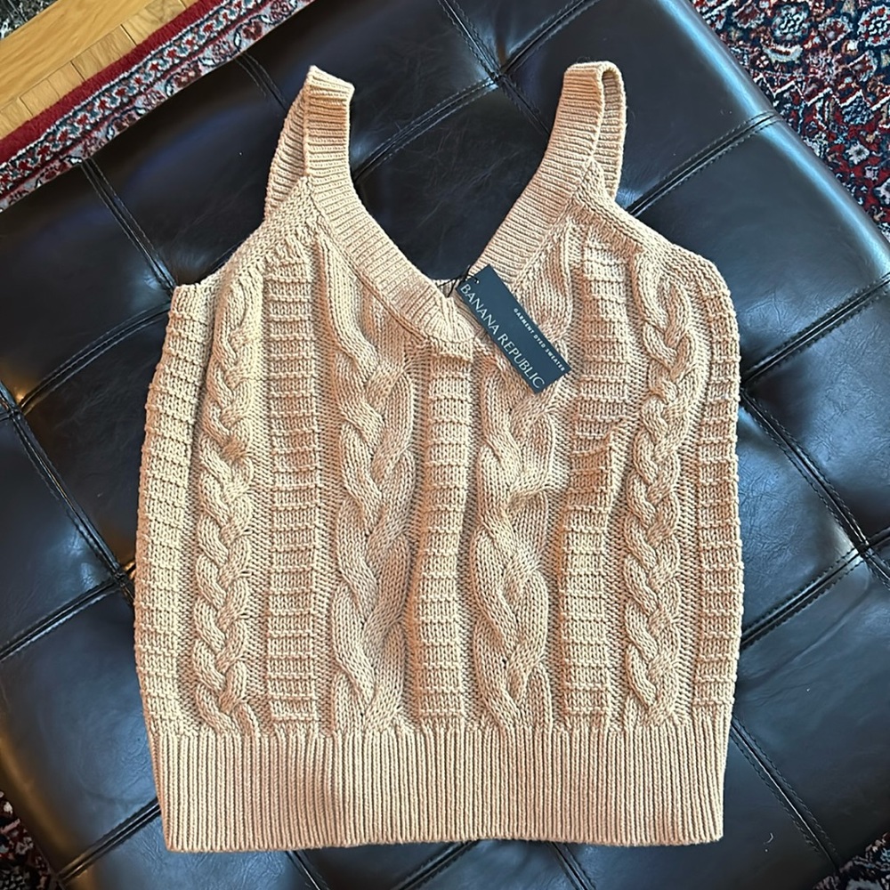 Banana Republic Cable Knit Sweater Tank